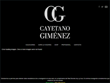 Tablet Screenshot of cayetanogimenez.com